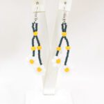 Papatyam Beyaz Kristal Küpe