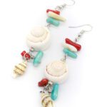 Deniz Kabuk Mercan Küpe