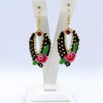 Gül Desenli Miyuki Küpe