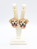 Köpek Figürlü Miyuki Küpe