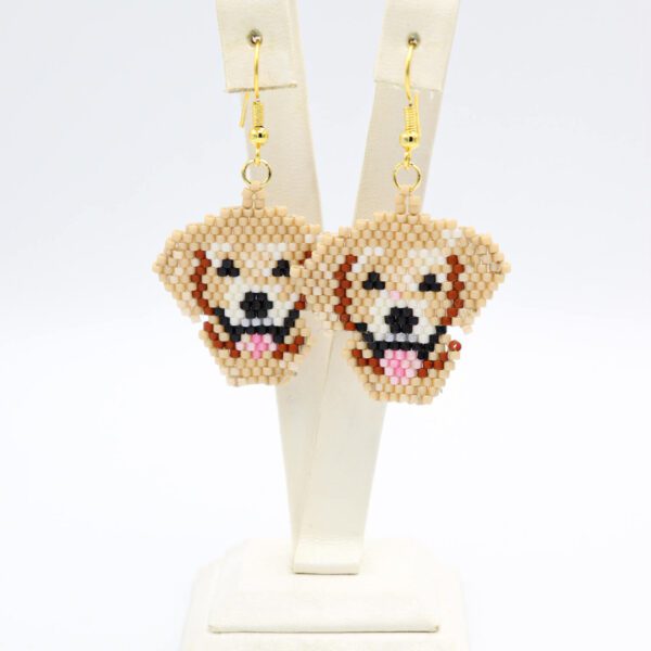 Köpek Figürlü Miyuki Küpe