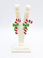 Yeni Yıl Baston Şeker Miyuki Küpe