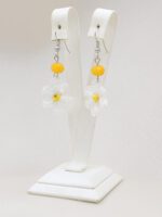 Papatya Tığ İşi Küpe - Görsel 2