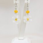 Papatya Tığ İşi Küpe