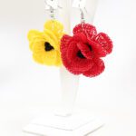 Menekşem Tığ İşi Küpe (Renk Seçenekli)