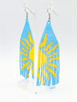 Güneşli Gökyüzü Saçak Küpe - Görsel 2