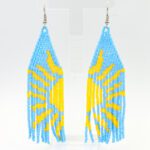 Güneşli Gökyüzü Saçak Küpe