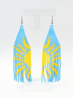 Güneşli Gökyüzü Saçak Küpe