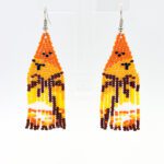 Palmiye Manzaralı Saçak Küpe