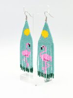 Flamingo Saçak Küpe - Görsel 2