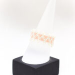 Zikzak Pembe Miyuki Yüzük