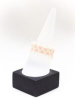 Zikzak Pembe Miyuki Yüzük