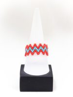 Zikzak Kırmızı Miyuki Yüzük - Görsel 2