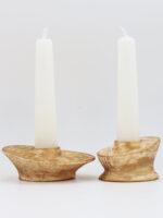 Yaldızlı Gestalt 2'li Şamdan Mumluk + 2 Adet Mum (Seçenekli) - Görsel 5