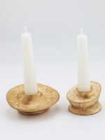 Yaldızlı Gestalt 2'li Şamdan Mumluk + 2 Adet Mum (Seçenekli) - Görsel 6