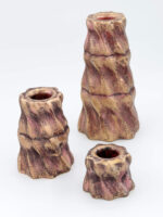 Dekoratif 3'lü Eskitme Şamdan Mumluk Seti (Seçenekli) - Görsel 8