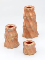 Dekoratif 3'lü Eskitme Şamdan Mumluk Seti (Seçenekli) - Görsel 7