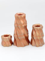 Dekoratif 3'lü Eskitme Şamdan Mumluk Seti (Seçenekli) - Görsel 10