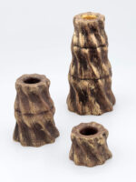 Dekoratif 3'lü Eskitme Şamdan Mumluk Seti (Seçenekli) - Görsel 6