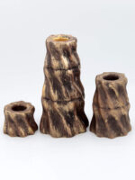 Dekoratif 3'lü Eskitme Şamdan Mumluk Seti (Seçenekli) - Görsel 9